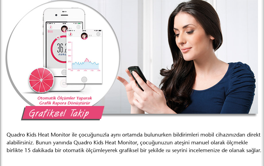 quadro, kids heat monitor, ates ölçer, diijital termometre