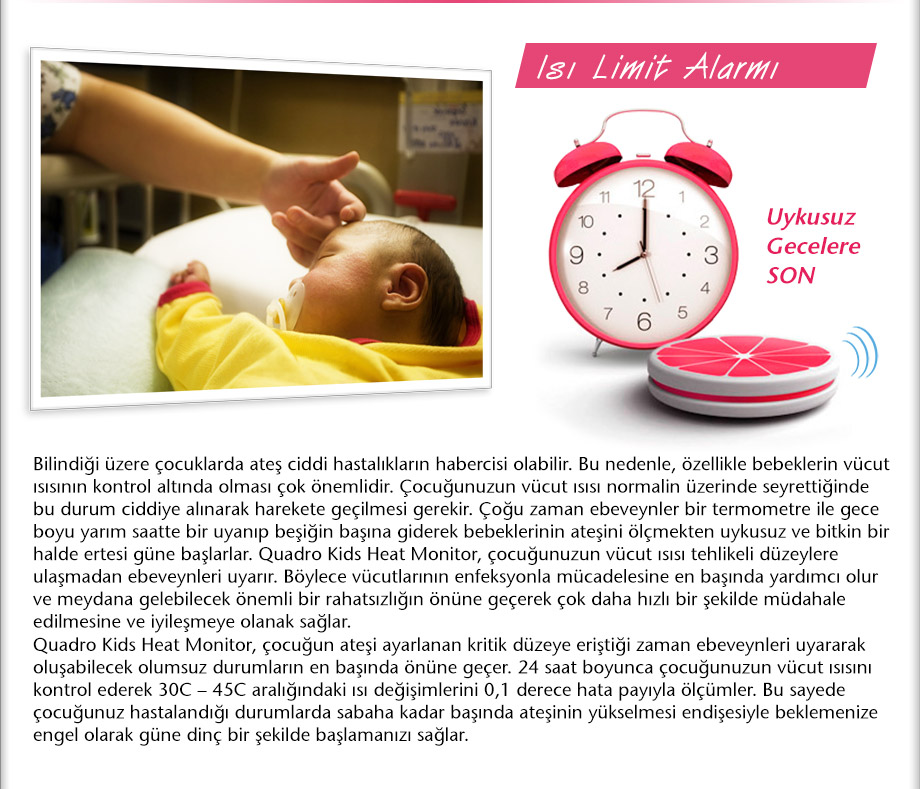 quadro, kids heat monitor, ates ölçer, diijital termometre