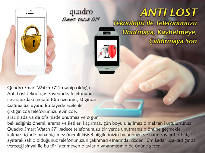 quadro yeni smart watch s71 versiyon2