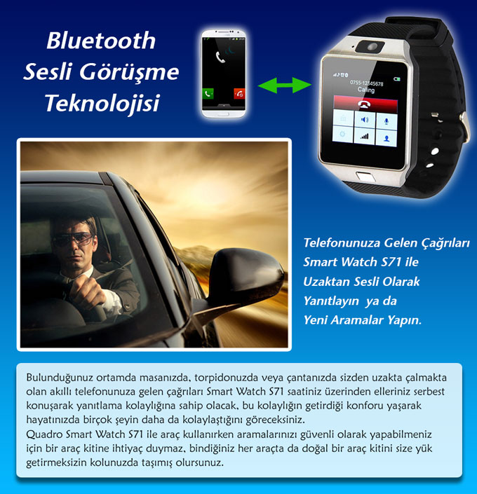 quadro yeni smart watch s71 versiyon2
