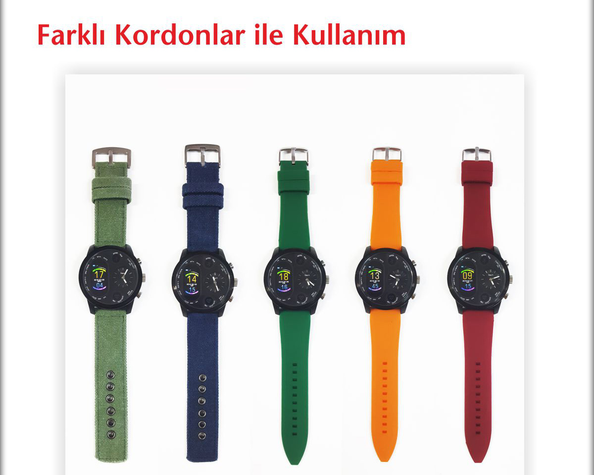 quadro, smart watch, prowatch hybrid, akıllı saat, pedometre, adımsayar, uyku monitörü;, remote capture, çift ekranlı, su geçirmez, su geçirmeyen