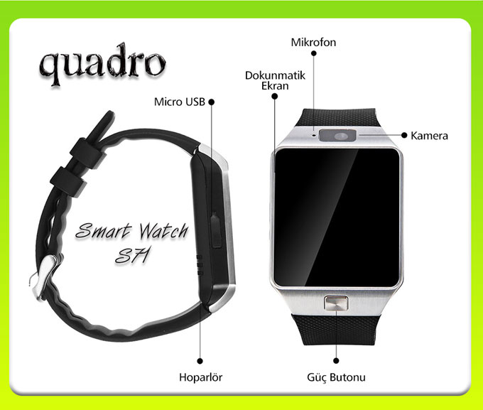 quadro yeni smart watch s71 versiyon2